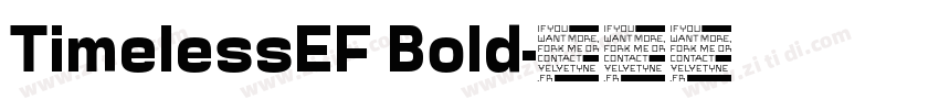 TimelessEF Bold字体转换